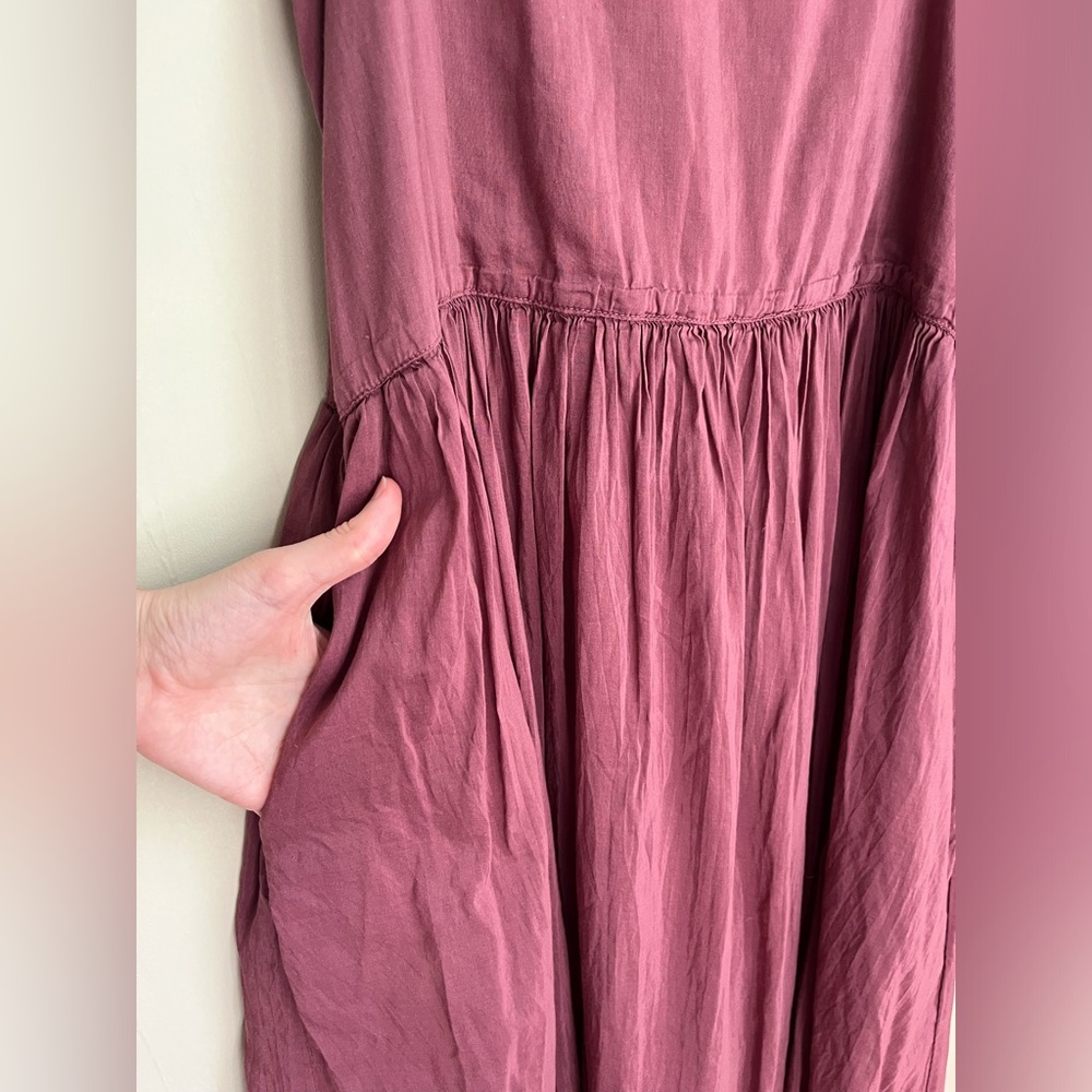 CP SHADES mauve cotton silk sundress - Picture 4 of 14